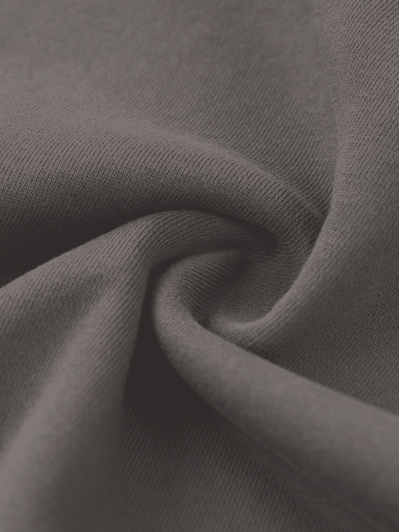 Heavyweight cotton hoodie Dark Gray — cotton fleece texture