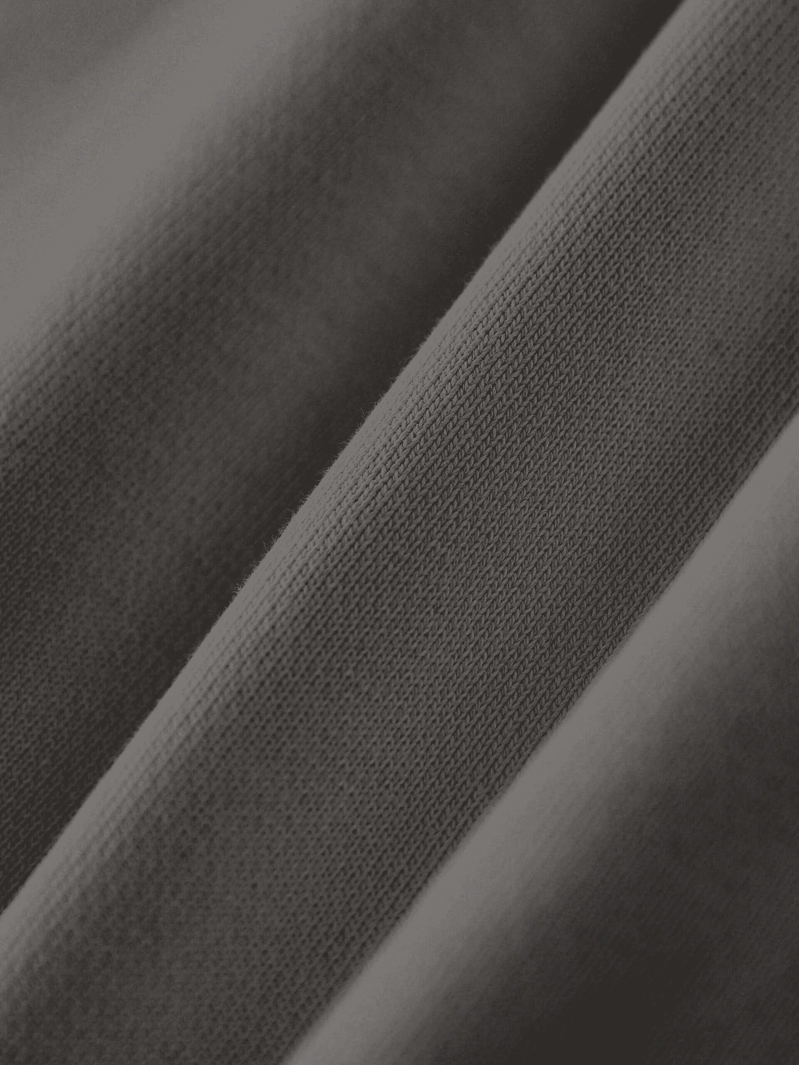 Heavyweight cotton sweatpants 530gsm Dark Gray — fleece fabric closeup