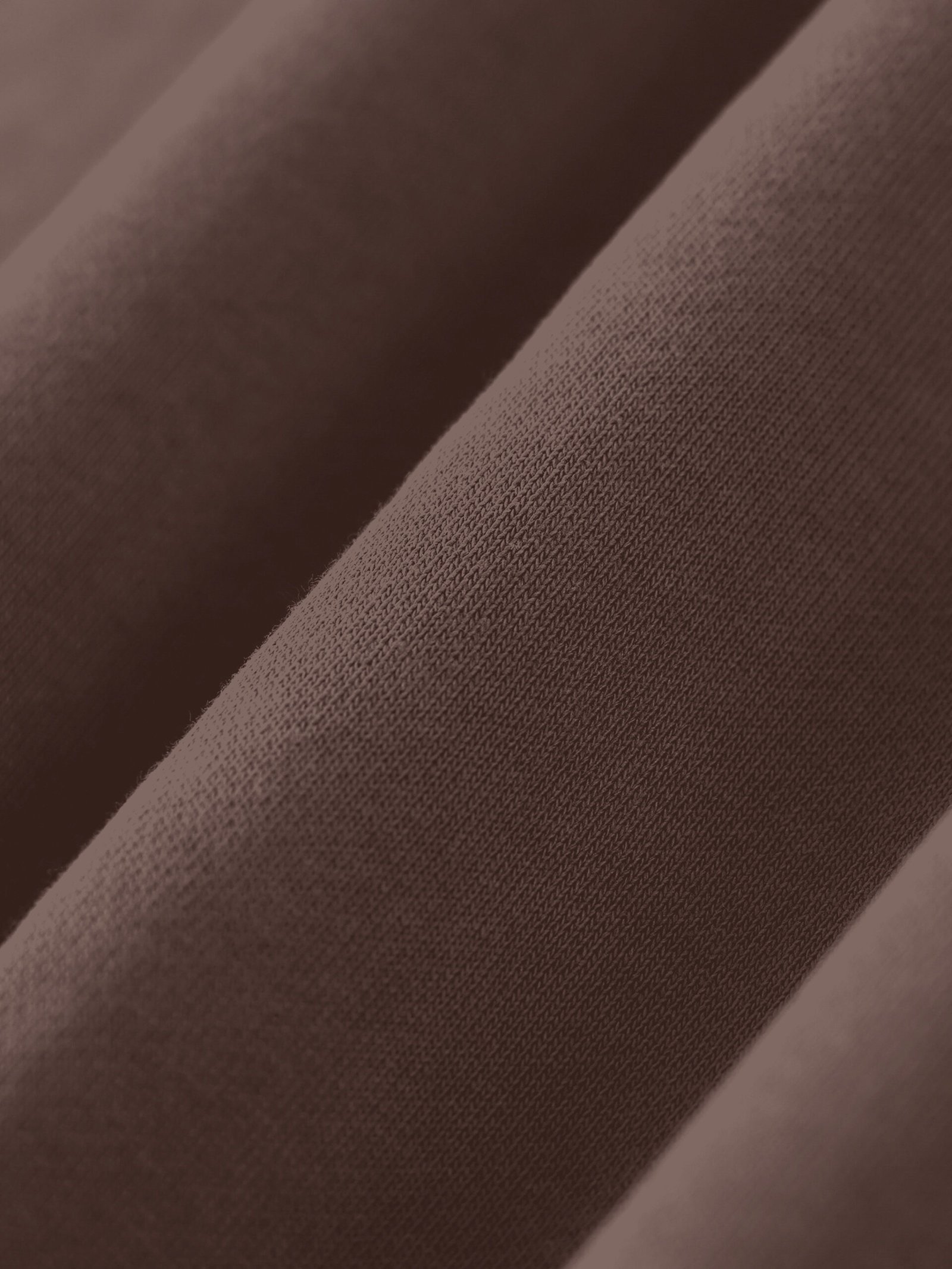 Heavyweight cotton sweatshirt 530gsm Coffee — fleece fabric closeup