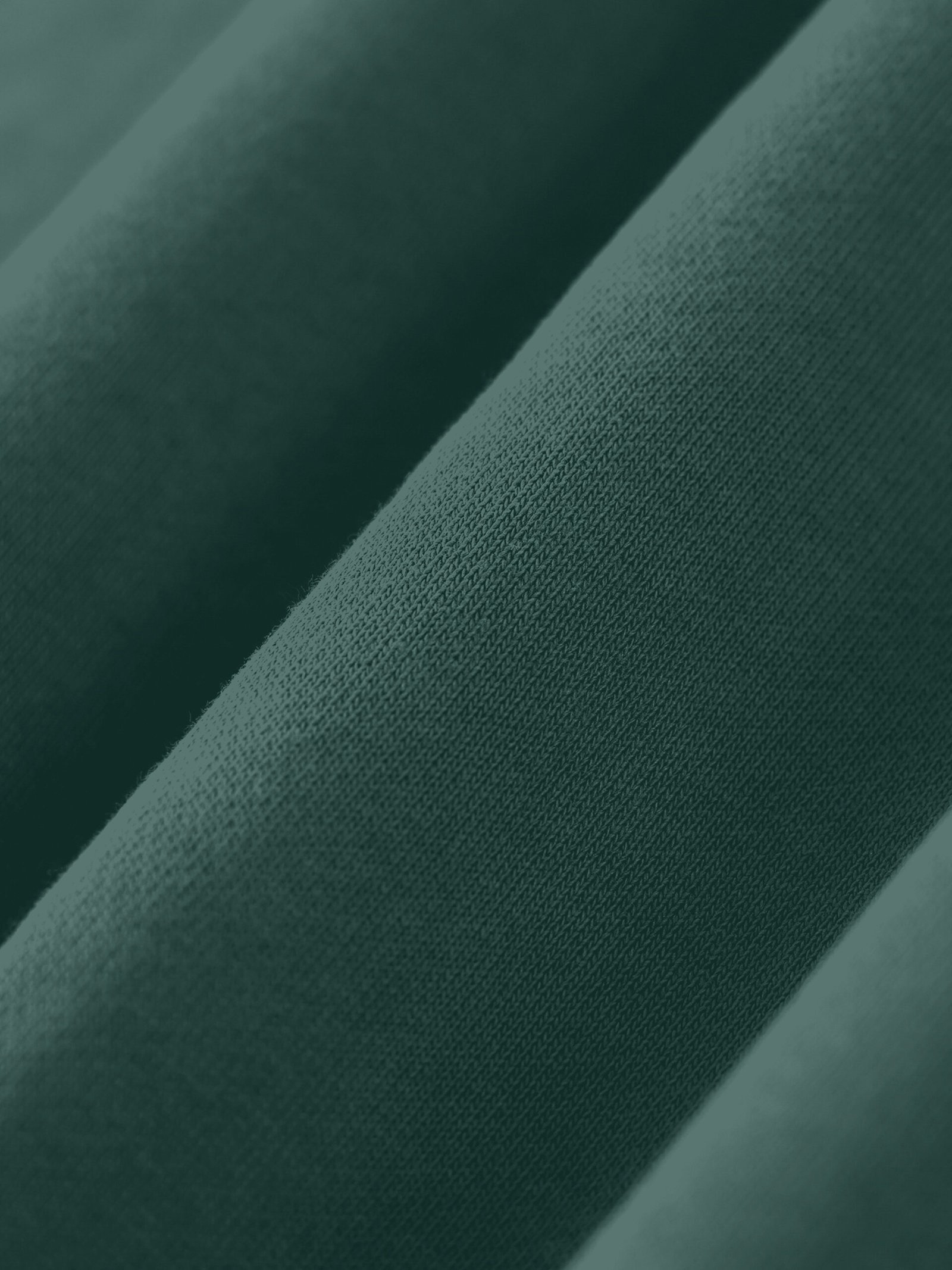 Heavyweight cotton sweatshirt Retro Green — fleece closeup