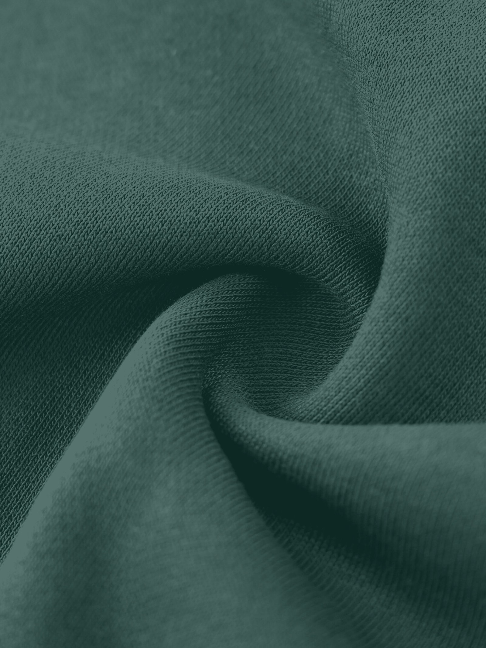 Heavyweight cotton sweatshirt 530gsm Retro Green — cotton fleece texture