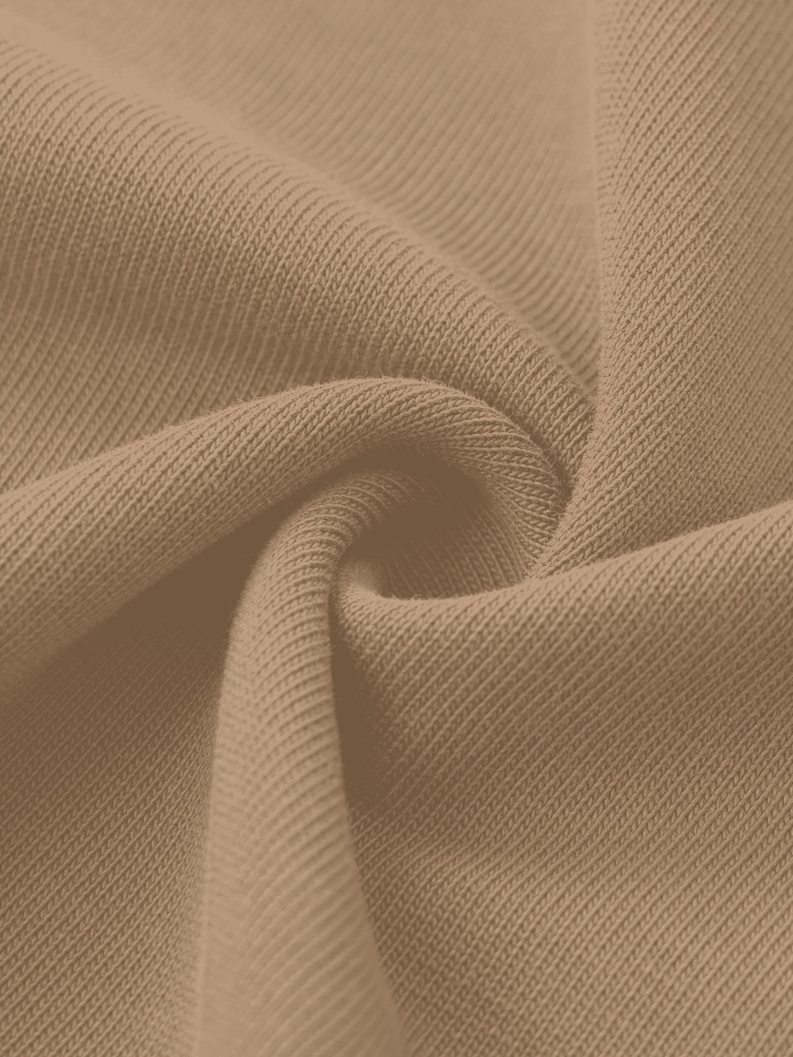 Heavyweight cotton t-shirt 330gsm Moss Green — cotton texture detail