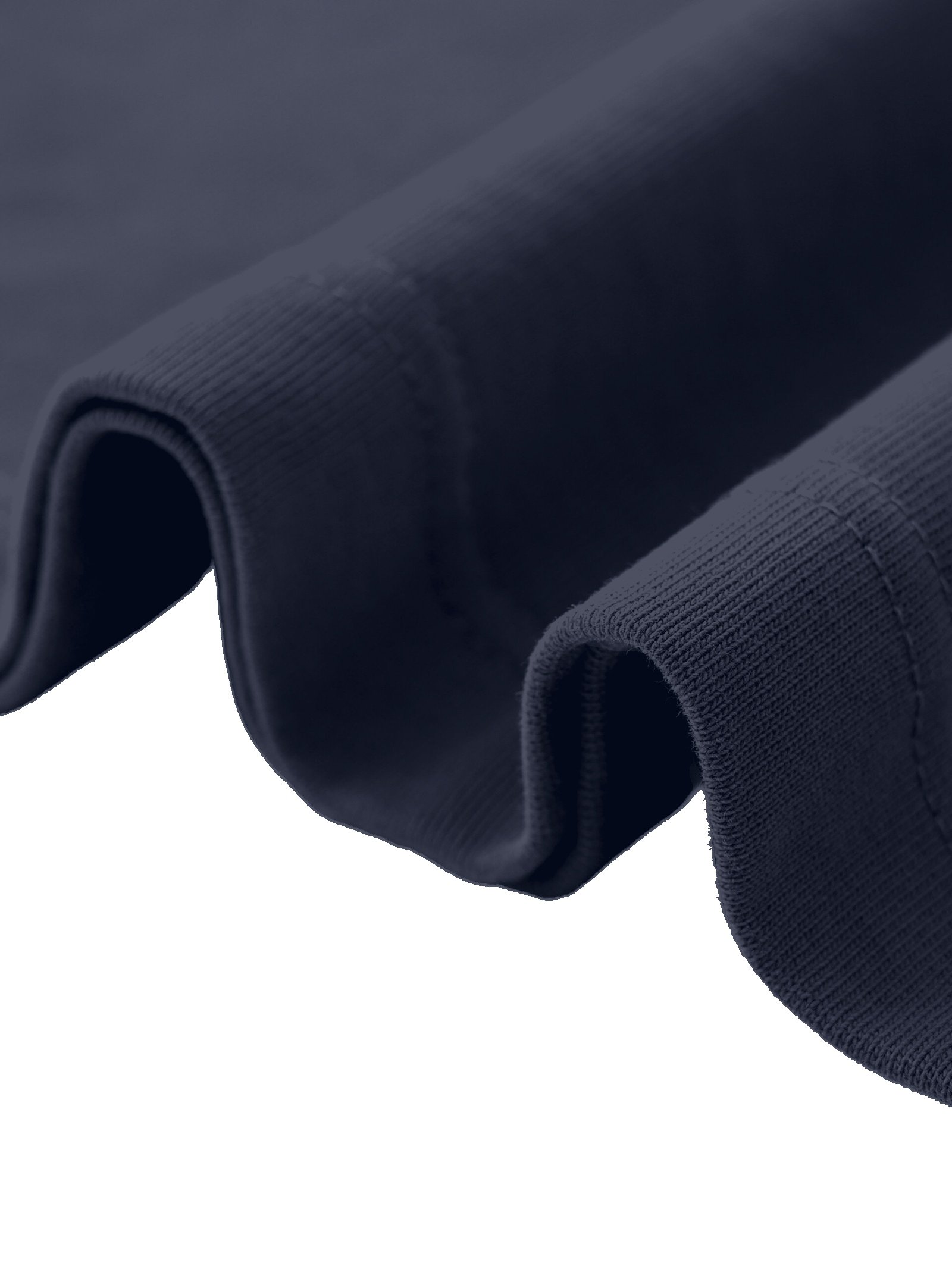 Heavyweight cotton t-shirt Royal Blue — fabric closeup
