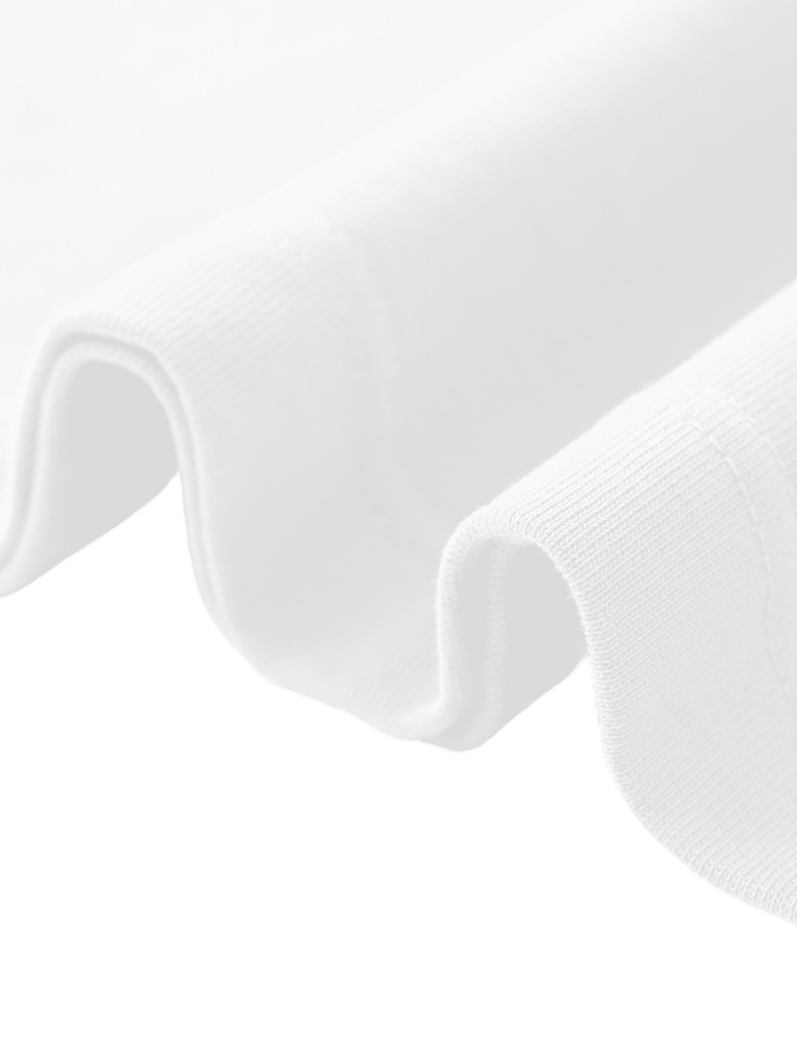 Heavyweight cotton t-shirt 330gsm White — fabric weave closeup