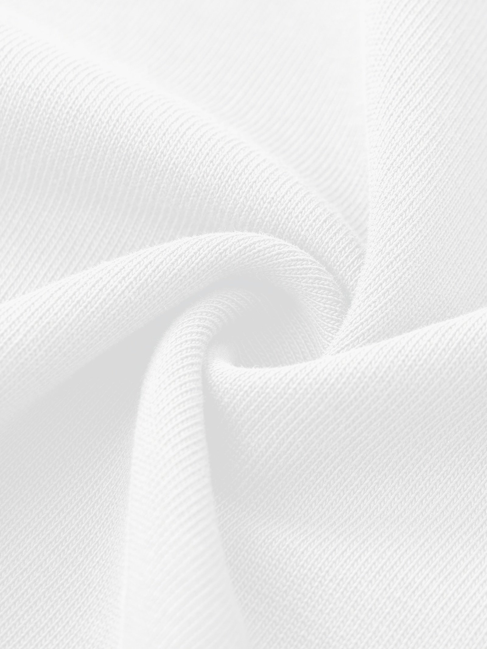 Heavyweight cotton t-shirt 330gsm White — cotton texture detail