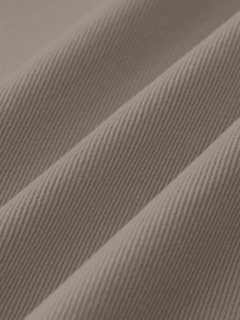 Straight leg cotton trousers Coffee — cotton texture