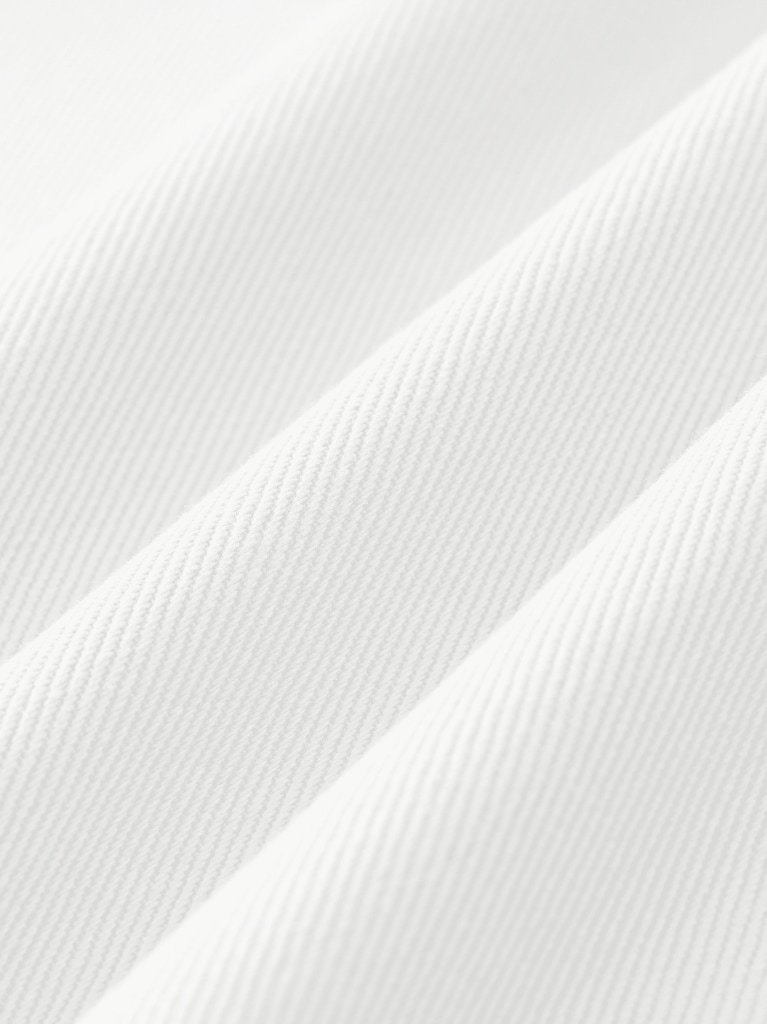 Straight leg cotton trousers White — cotton texture