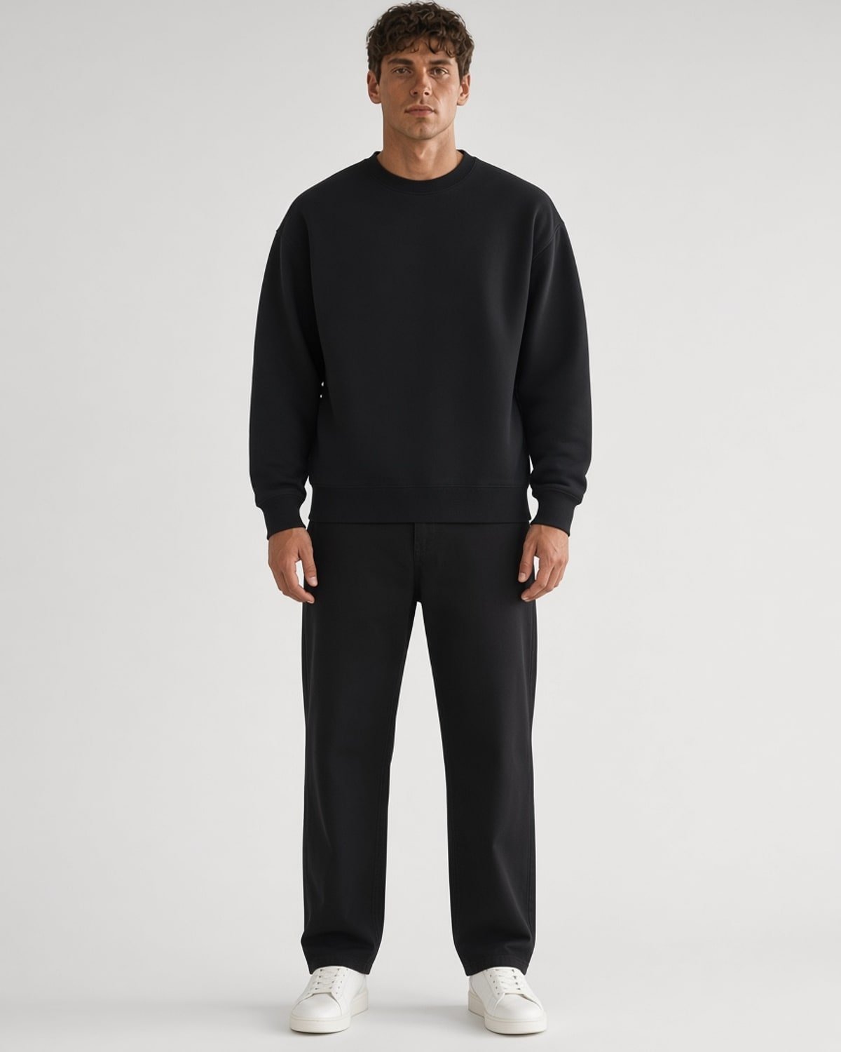 The Sweatshirt — Black — on body