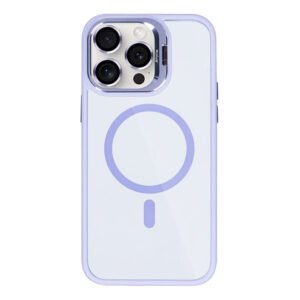 Rixus Classic 03 Case With MagSafe Compatible For Apple iPhone 15 Pro Light Purple