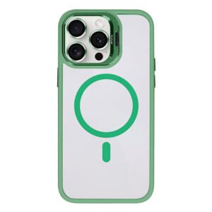 Rixus Classic 03 Case With MagSafe Compatible For Apple iPhone 15 Pro Light Green