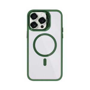 Rixus Classic 03 Case With MagSafe Compatible For Apple iPhone 14 Pro Dark Green