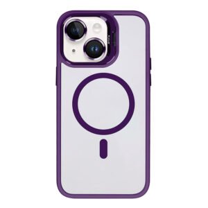 Rixus Classic 03 Case With MagSafe Compatible For Apple iPhone 13 Deep Purple