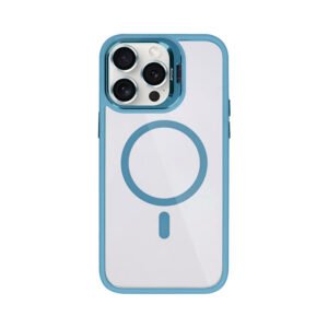 Rixus Classic 03 Case With MagSafe Compatible For Apple iPhone 12, 12 Pro Light Blue
