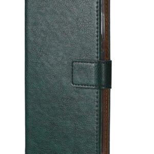 Rixus Bookcase For Apple iPhone 13 Dark Green