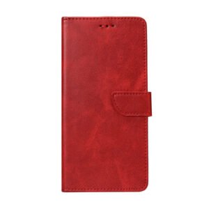 Rixus Bookcase For Apple iPhone 6, 6S Dark Red