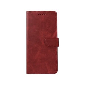 Rixus Bookcase For Samsung Galaxy S9 Plus G965F Dark Red