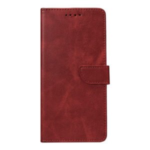 Rixus Bookcase For Samsung Galaxy A54 5G Dark Red