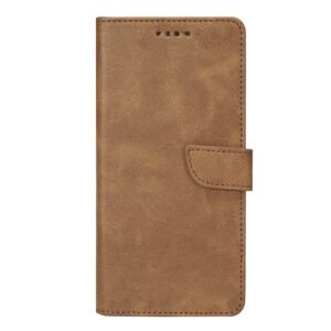 Rixus Bookcase For Apple iPhone 17 Pro Light Brown