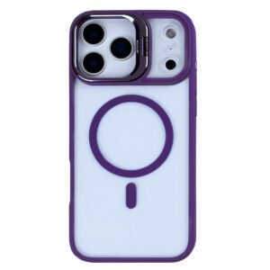 Rixus Classic 03 Case With MagSafe Compatible For Apple iPhone 17 Pro Deep Purple