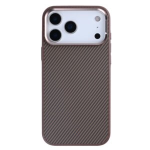 Rixus Mag Carbon With MagSafe Compatible For Apple iPhone 17 Pro Max Brown