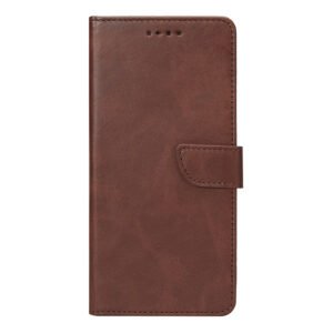 Rixus Bookcase For Samsung Galaxy A07, A08 Brown