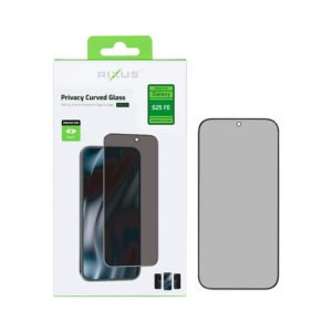 Rixus Privacy Full Curved Edge Tempered Glass For Samsung Galaxy S25 FE, A57