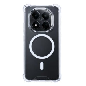 Rixus Anti-Burst Case With MagSafe Compatible For Xiaomi Redmi Note 15 Pro Plus Transparent