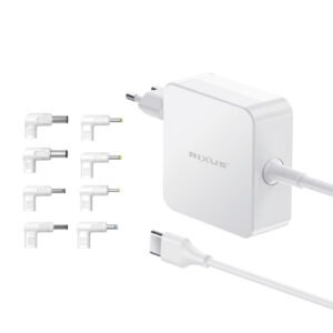 Rixus RXLC93 Universal Laptop Charger 100W 8 Connectors White