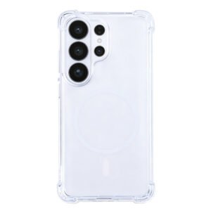 Rixus Anti-Burst Case With MagSafe Compatible For Samsung Galaxy S26 Ultra Transparent
