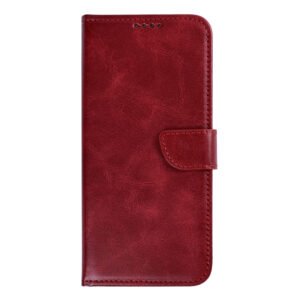 Rixus Bookcase For Google Pixel 10a Dark Red