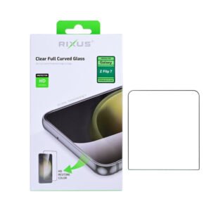 Rixus Clear HD Tempered Glass For Samsung Galaxy Z Flip7, Z Flip8