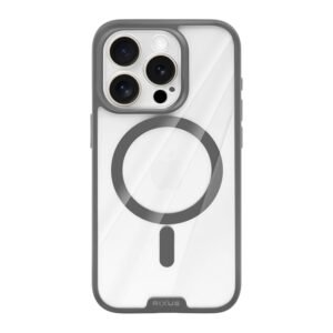 Rixus Crystal Amber Case For Apple iPhone 15 Pro Grey