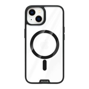 Rixus Crystal Amber Case For Apple iPhone 13 Black