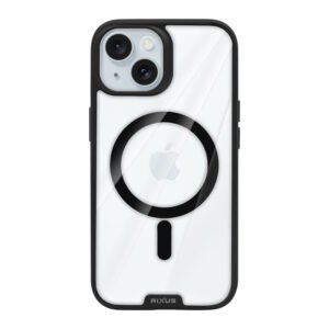 Rixus Crystal Amber Case For Apple iPhone 15 Black