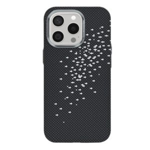 Rixus Alpine Ultra-Slim Case With MagSafe Compatible RXD022 For Apple iPhone 15 Pro Max Galaxy Black