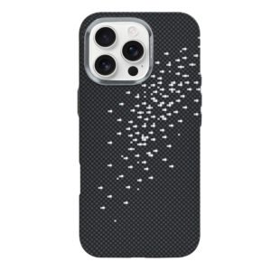 Rixus Alpine Ultra-Slim Case With MagSafe Compatible RXD022 For Apple iPhone 16 Pro Max Galaxy Black