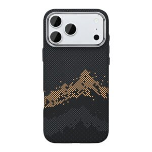Rixus Alpine Ultra-Slim Case With MagSafe Compatible RXD082 For Apple iPhone 17 Pro Max Mountain Black