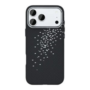 Rixus Alpine Ultra-Slim Case With MagSafe Compatible RXD022 For Apple iPhone 17 Pro Max Galaxy Black