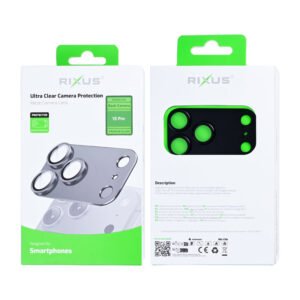 Rixus Ultra Clear Camera Protection For Apple iPhone 18 Pro Black