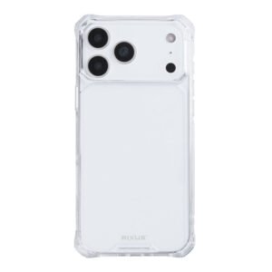 Rixus Armor-X Anti Shock Case For Apple iPhone 17 Pro Max, 18 Pro Max Transparent