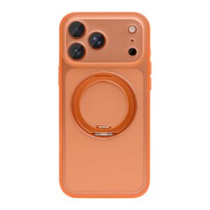 Rixus SnapGrip 360 Case For Apple iPhone 17 Pro, 18 Pro Orange