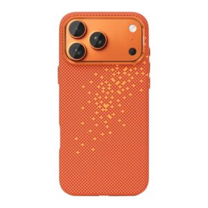 Rixus Alpine Ultra-Slim Case With MagSafe Compatible RXD021 For Apple iPhone 17 Pro, 18 Pro Galaxy Orange