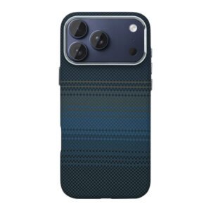Rixus Alpine Ultra-Slim Case With MagSafe Compatible RXA131 For Apple iPhone 17 Pro Max, 18 Pro Max Stripe Blue