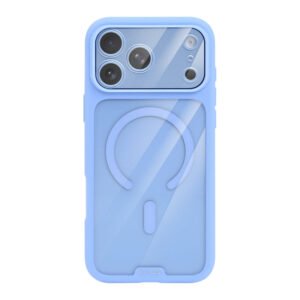 Rixus Crystal Amber Case For Apple iPhone 17 Pro, 18 Pro Light Blue