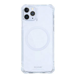 Rixus Armor-X Anti Shock Case With MagSafe Compatible For Apple iPhone 11 Pro Transparent