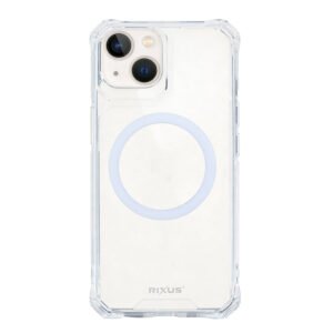 Rixus Armor-X Anti Shock Case With MagSafe Compatible For Apple iPhone 13 Transparent