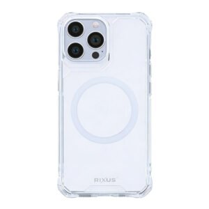 Rixus Armor-X Anti Shock Case With MagSafe Compatible For Apple iPhone 13 Pro Transparent