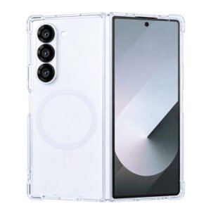 Rixus Anti-Burst Case With MagSafe Compatible For Samsung Galaxy Z Fold6 Transparent