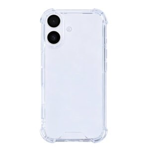 Rixus Anti-Burst Case For Apple iPhone 16 Plus Transparent