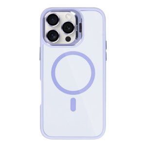 Rixus Classic 03 Case With MagSafe Compatible For Apple iPhone 16 Pro Light Purple